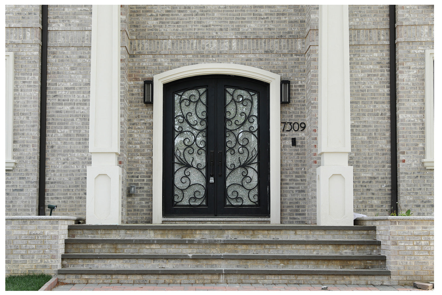 Nova Wrought Iron Custom Exterior Door Style 001