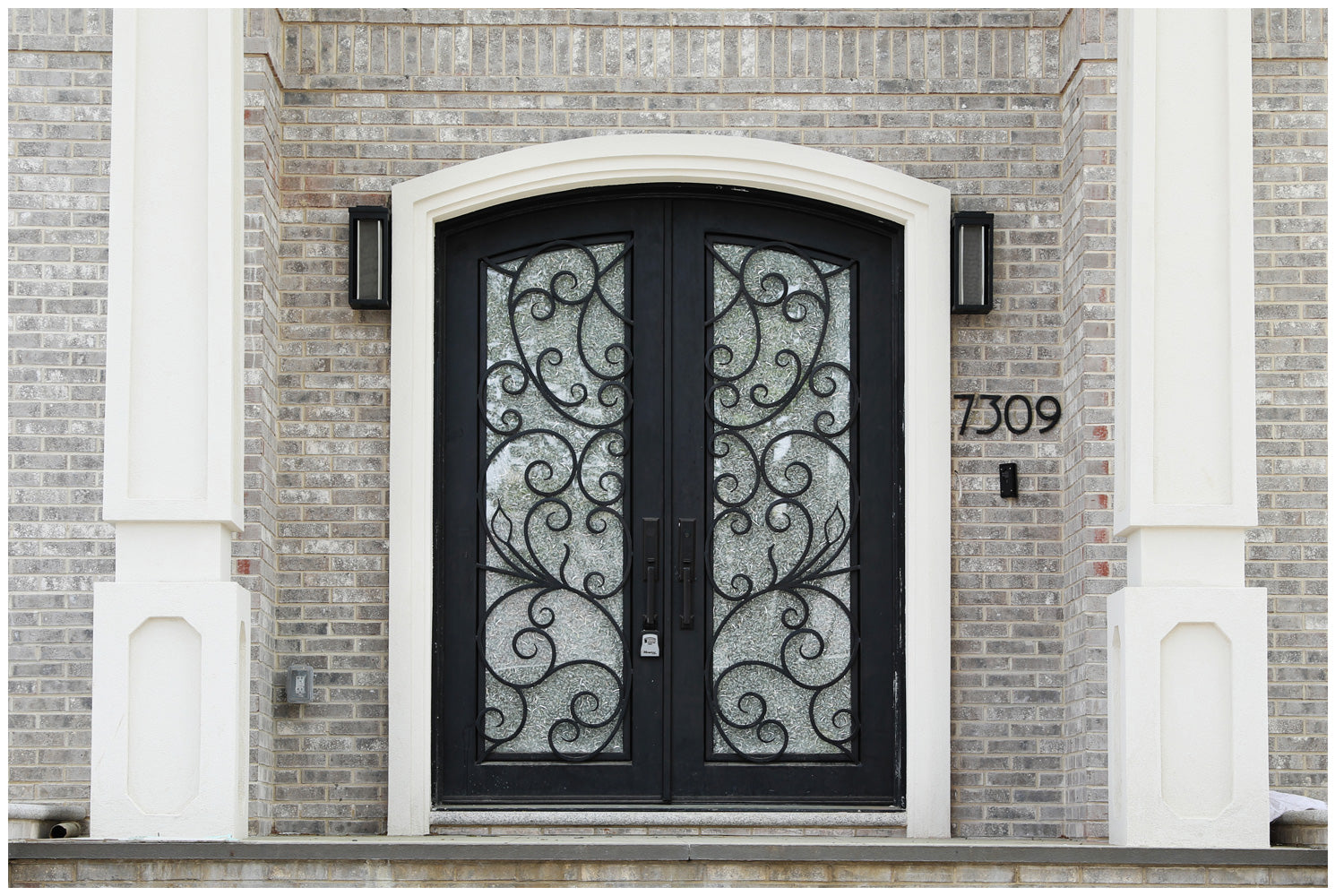 Nova Wrought Iron Custom Exterior Door Style 001
