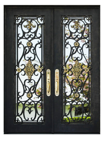 Royal 003 Wrought Iron Custom Exterior Door by Nova