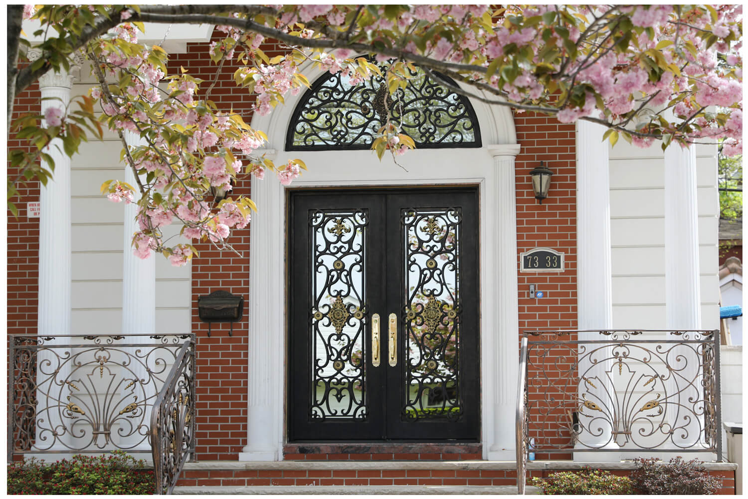 Nova Wrought Iron Custom Exterior Door Style 003