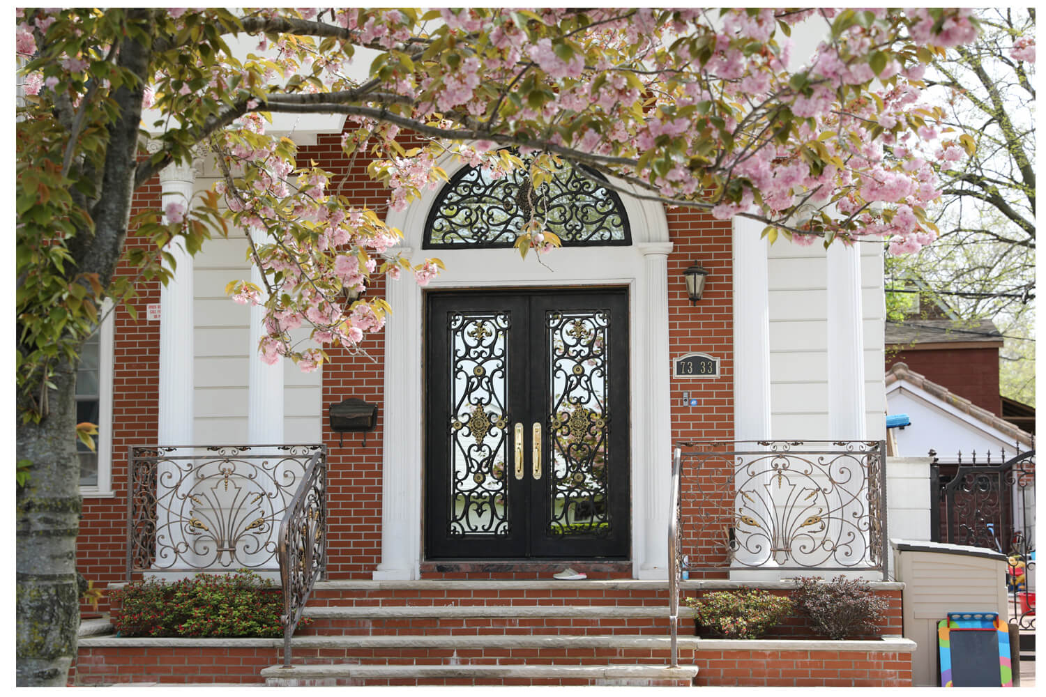 Nova Wrought Iron Custom Exterior Door Style 003