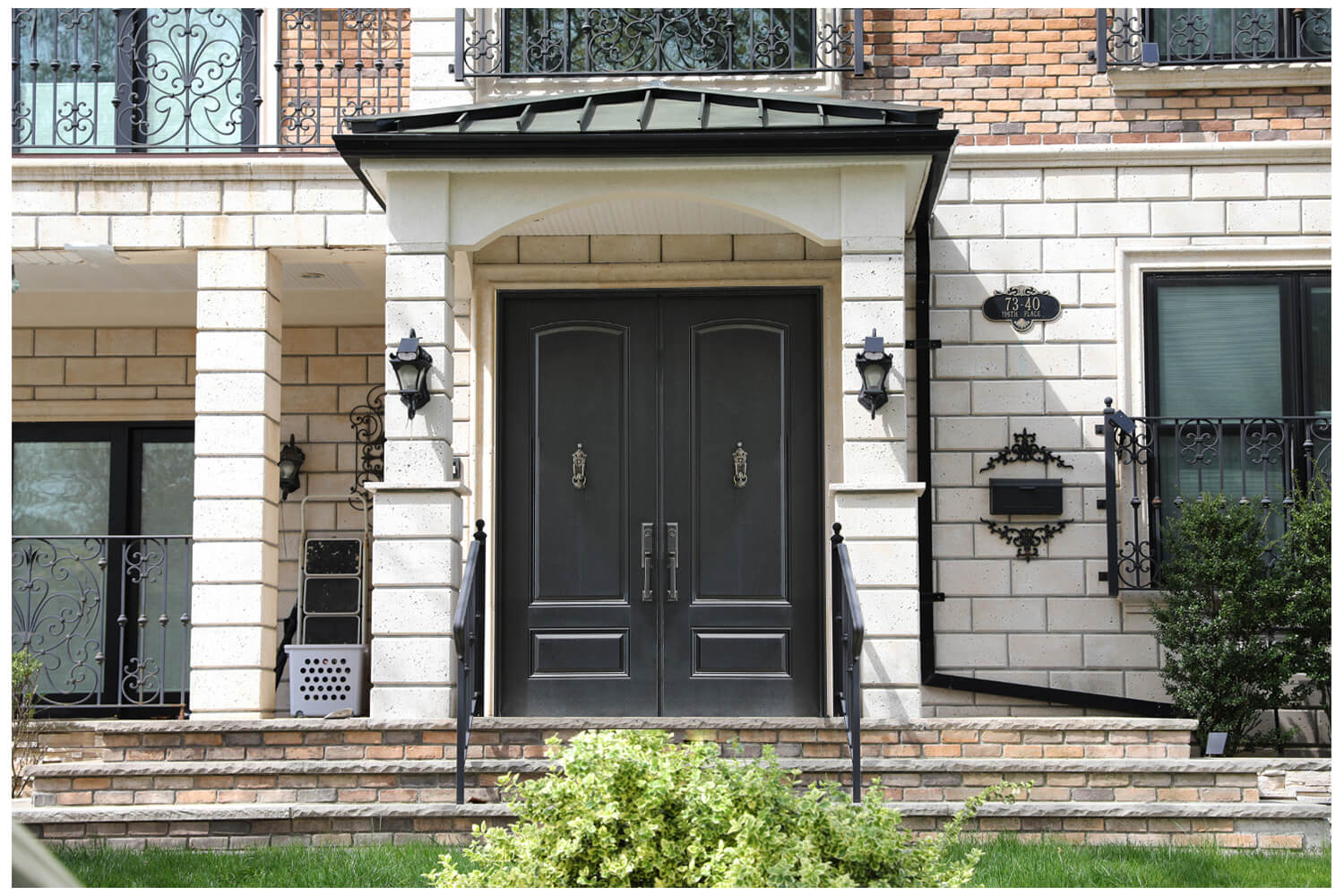 Nova Wrought Iron Custom Exterior Door Style 004