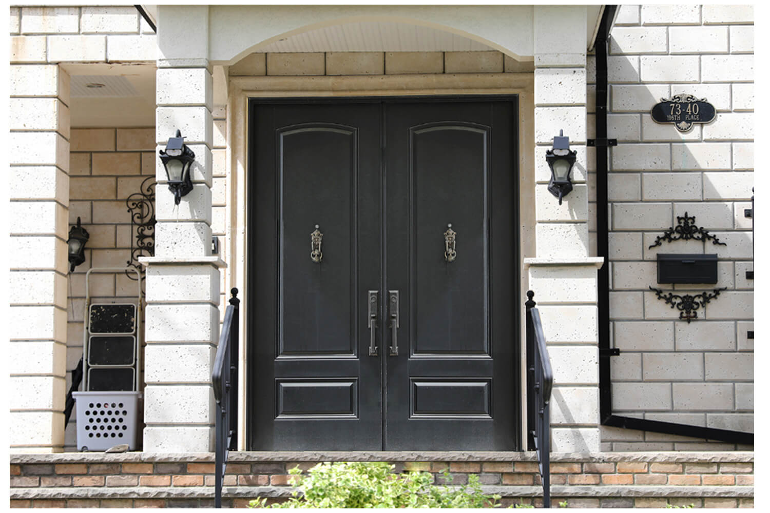 Nova Wrought Iron Custom Exterior Door Style 004