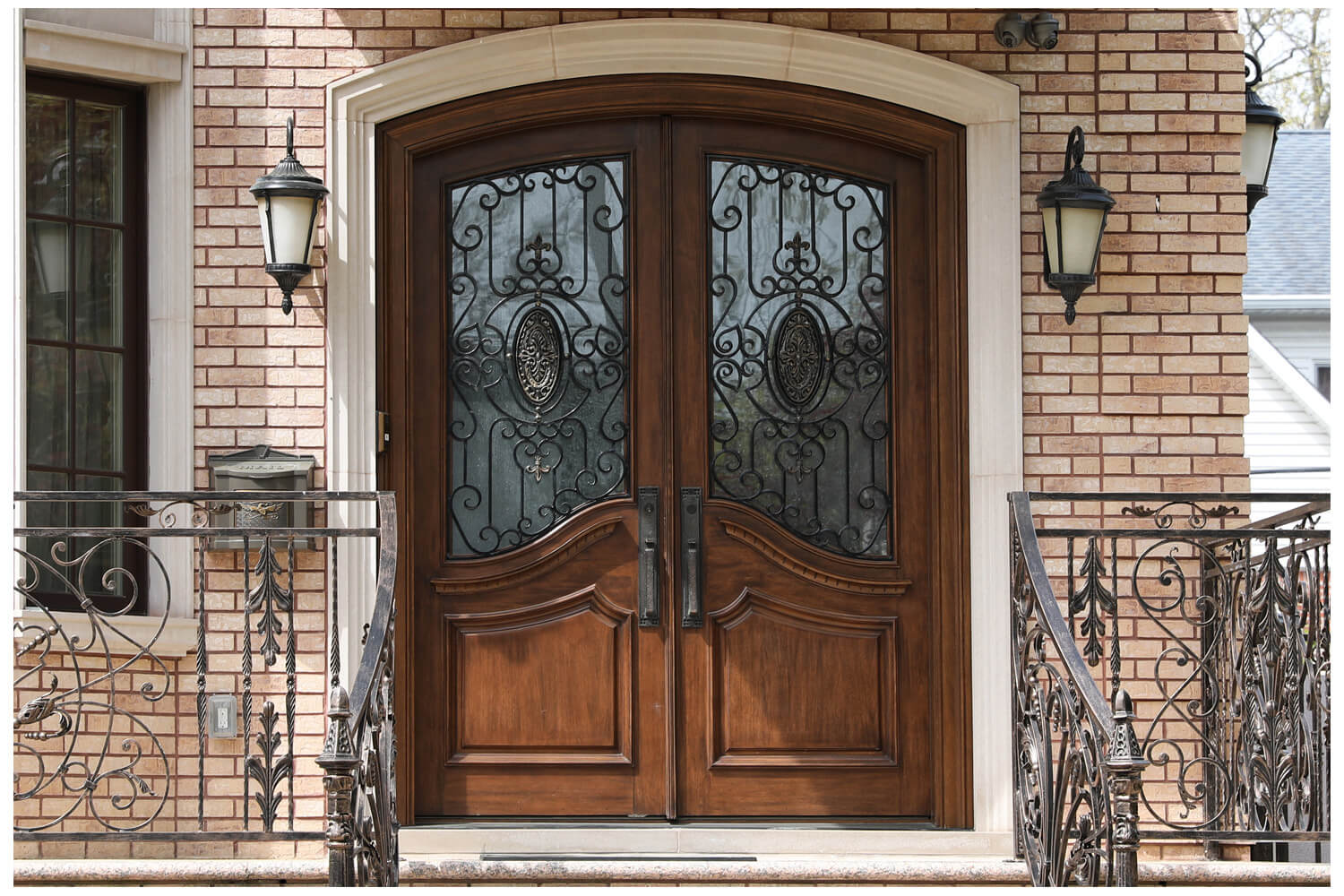 Nova Wrought Iron Custom Exterior Door Style 005