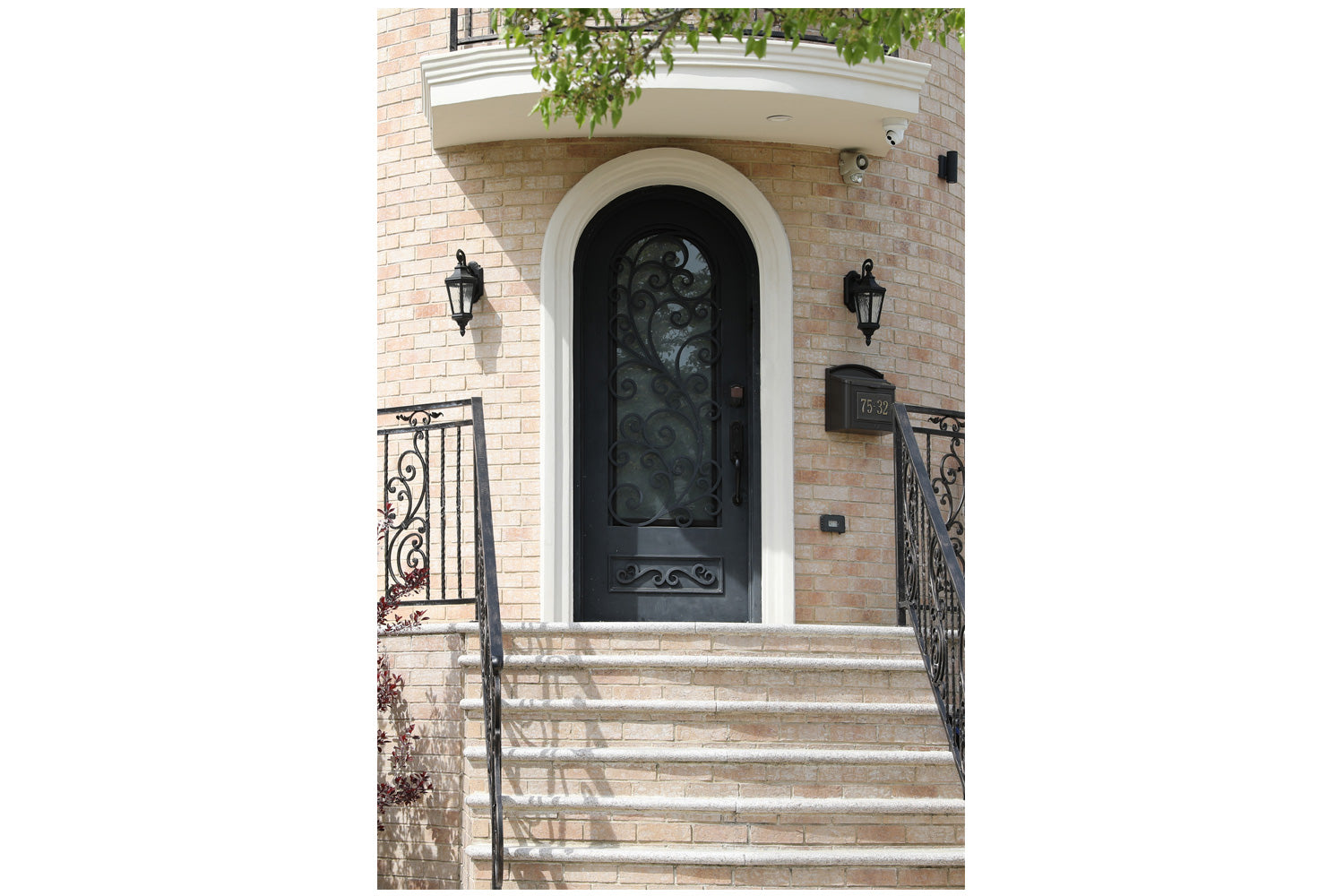 Nova Wrought Iron Custom Exterior Door Style 007