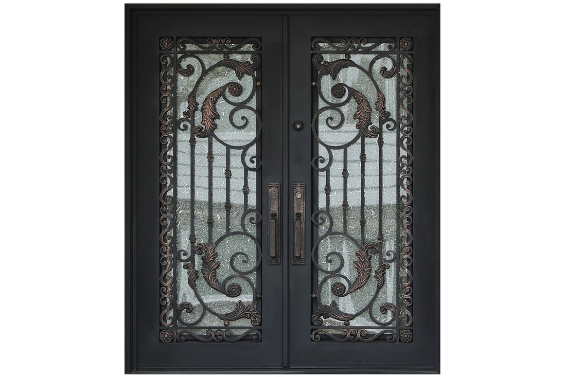 Nova Wrought Iron Custom Exterior Door Style 008