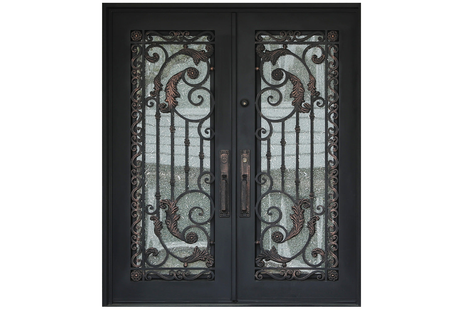 Nova Wrought Iron Custom Exterior Door Style 008