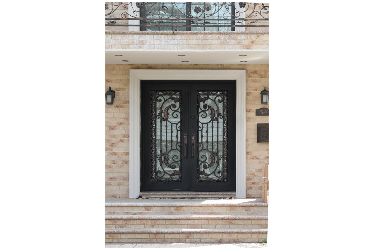 Nova Wrought Iron Custom Exterior Door Style 008
