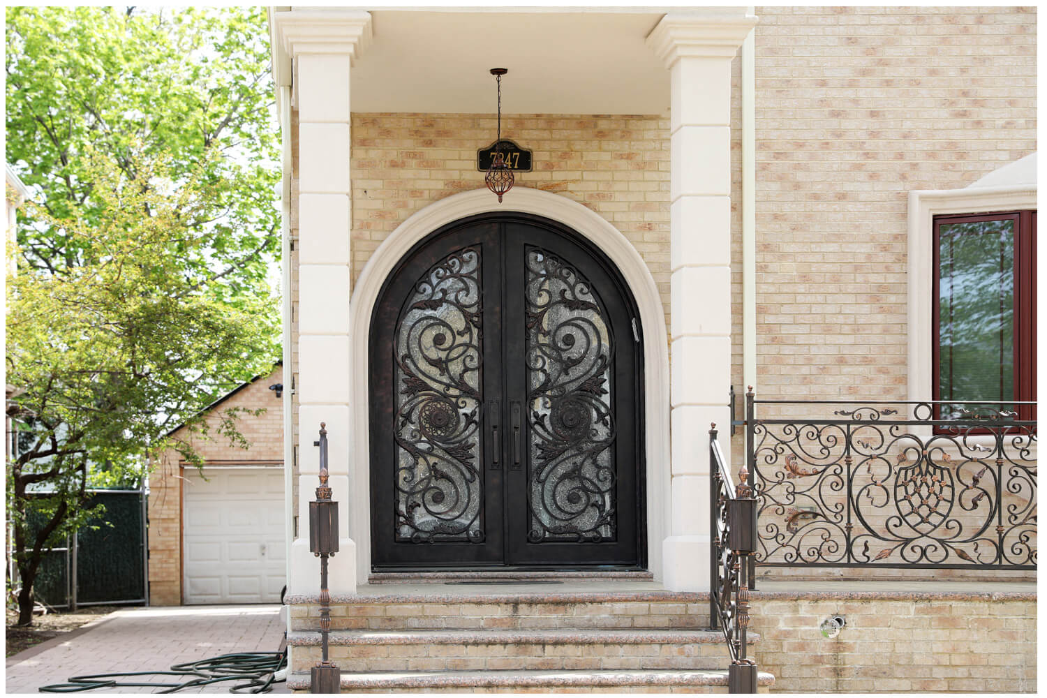 Nova Wrought Iron Custom Exterior Door Style 009