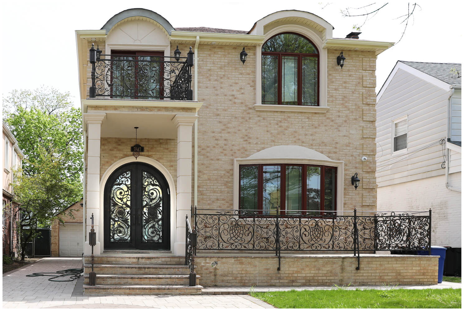 Nova Wrought Iron Custom Exterior Door Style 009