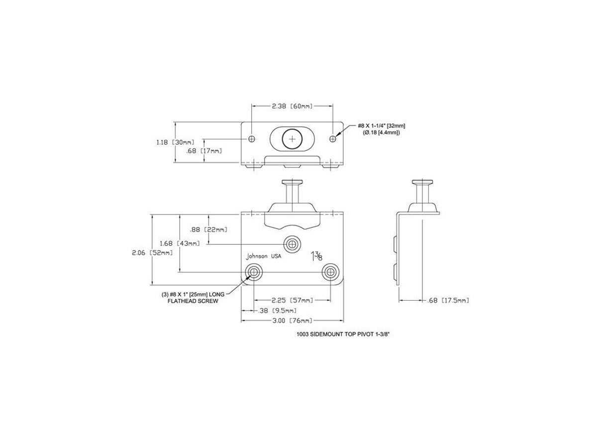 1003 Side Mount Top Pivot