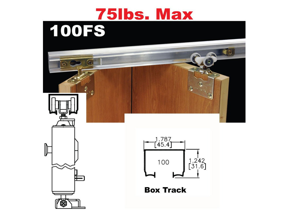 Johnson 100FS Side Mounted Bi-Fold Door Hardware