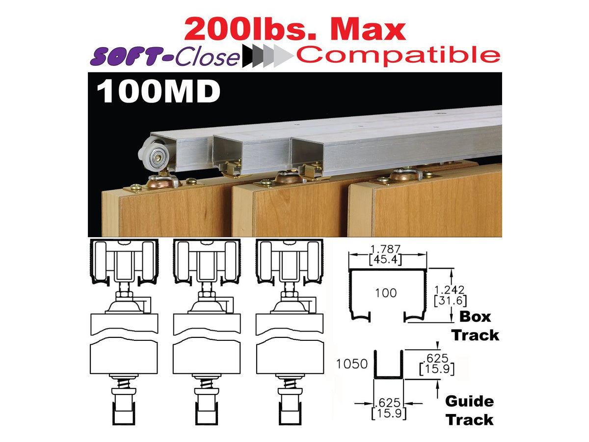 Johnson 100MD Multi-Pass Sliding Door Hardware