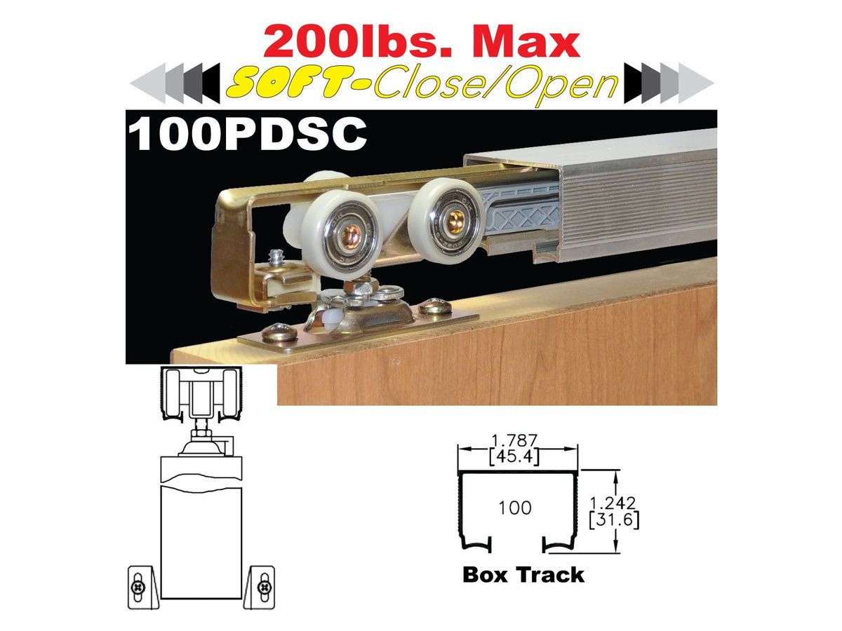 Johnson 100PDSC Soft-Close Pocket Door Hardware