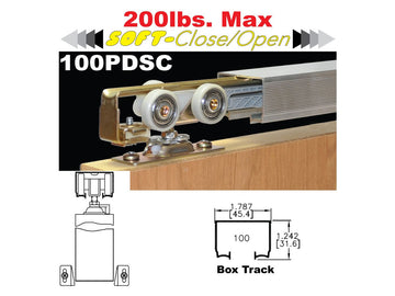 Johnson 100PDSC Soft-Close Pocket Door Hardware