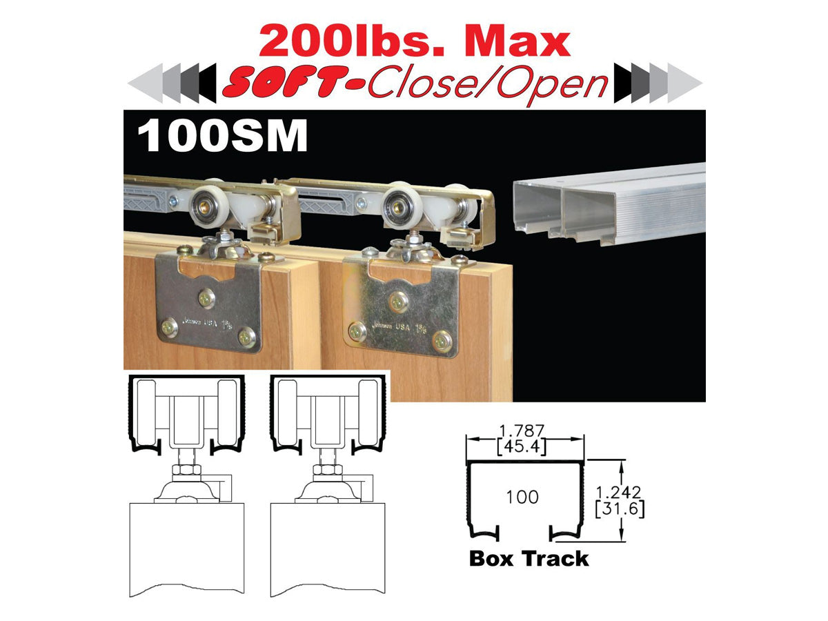 Johnson 100SM Side Mount Sliding Bypass Door Hardware