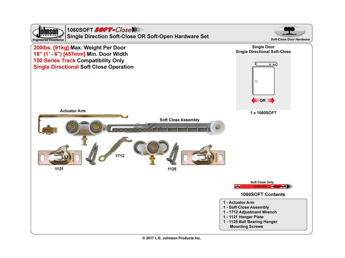 1060SOFT Retrofit Soft Close Kit