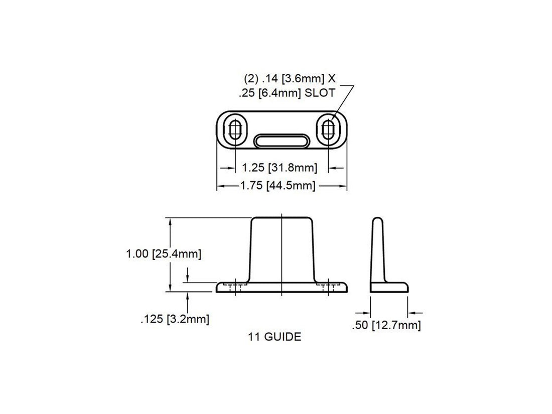 11 Offset Guide Post