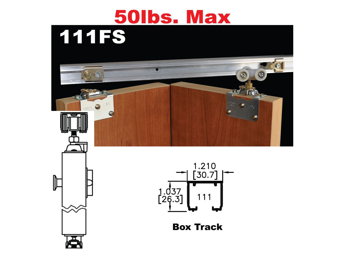 Johnson 111FS Side Mounted Bi-Fold Door Hardware