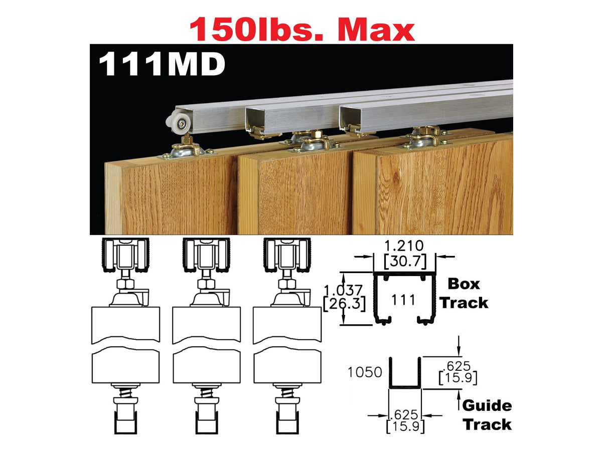 Johnson 111MD Multi-Pass Sliding Door Hardware