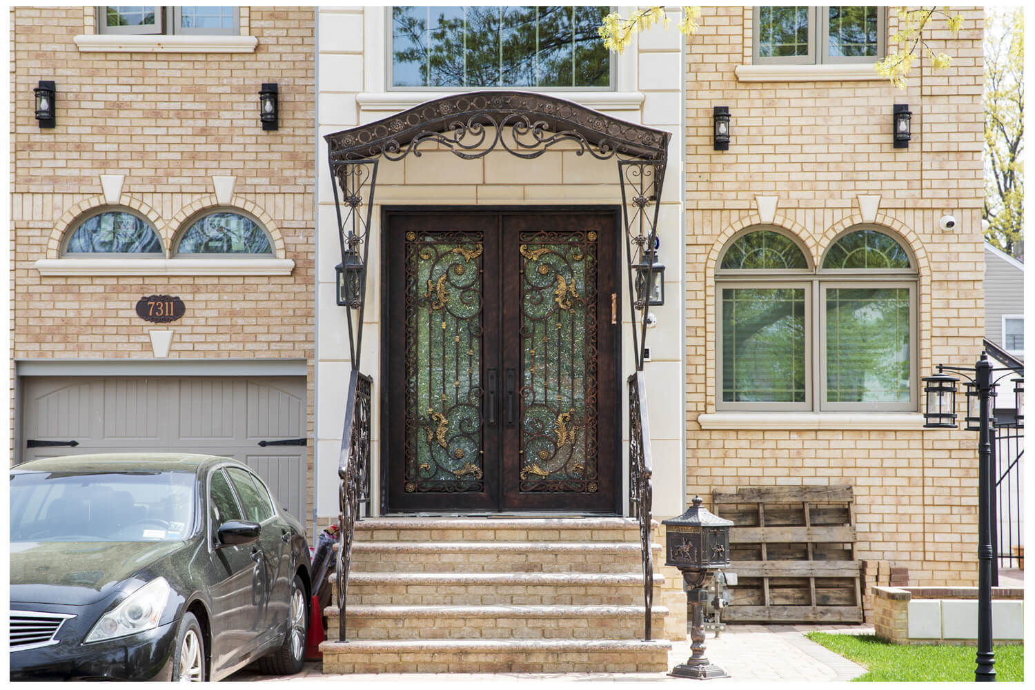 Nova Wrought Iron Custom Exterior Door Style 013