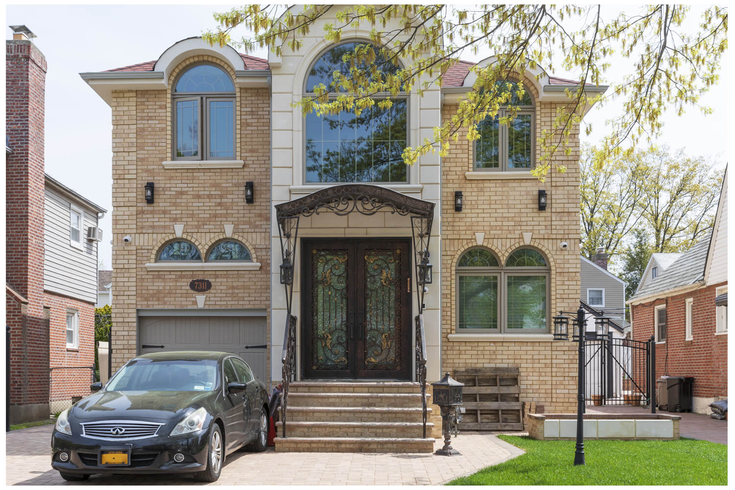 Nova Wrought Iron Custom Exterior Door Style 013
