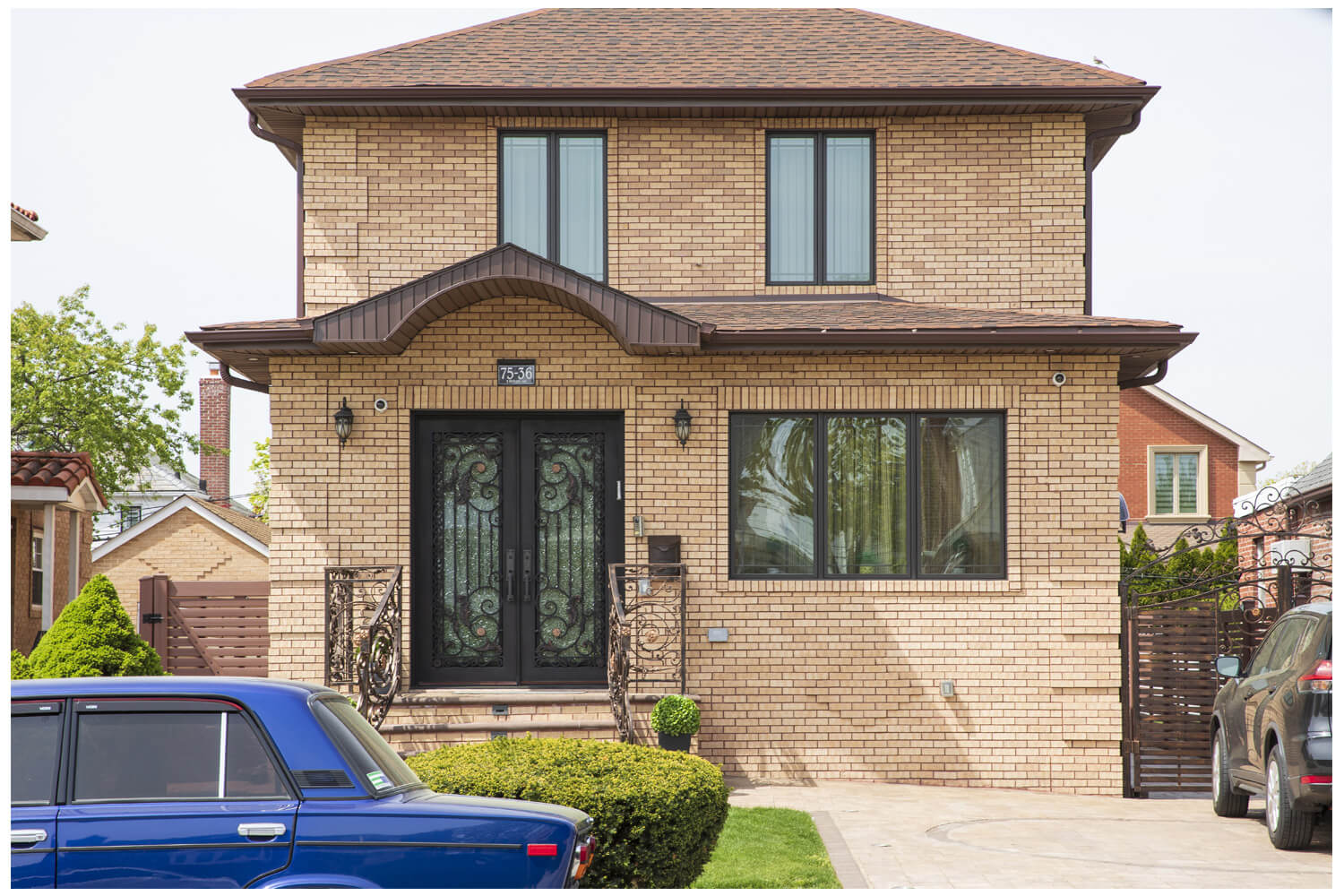 Nova Wrought Iron Custom Exterior Door Style 013