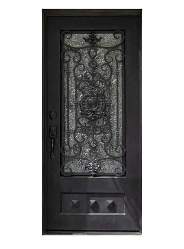 Royal 014 Wrought Iron Custom Exterior Door by Nova