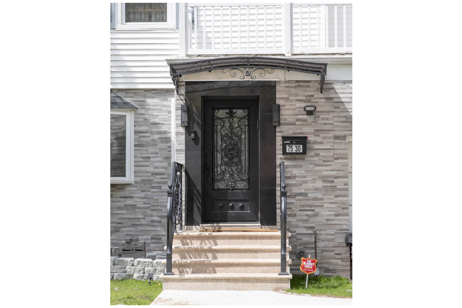 Nova Wrought Iron Custom Exterior Door Style 014