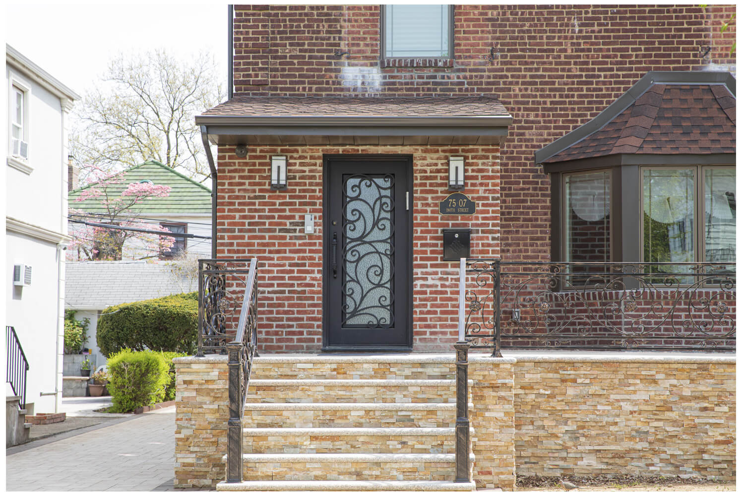 Nova Wrought Iron Custom Exterior Door Style 015