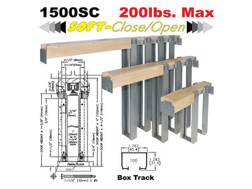 Johnson 1500SC Series Soft-Close Pocket Door Frame Kits for 2 x 4 Walls