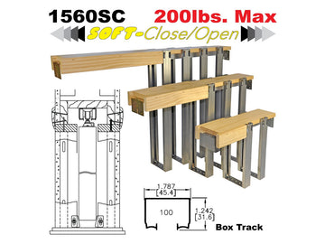 Johnson 1560SC Series Soft-Close Pocket Door Frame Kits for 2 x 6 Walls