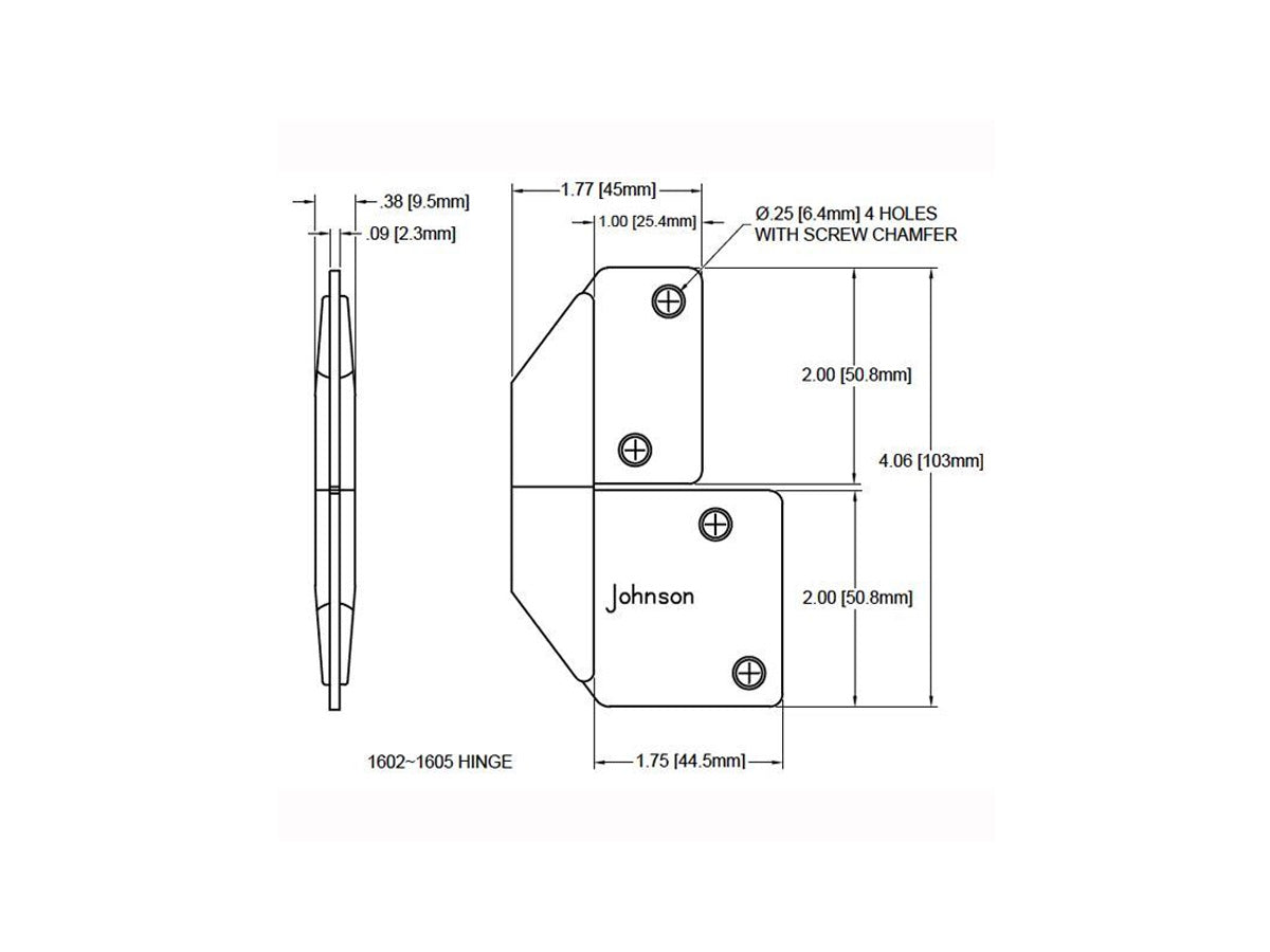 1602 Casing Clearance Hinge