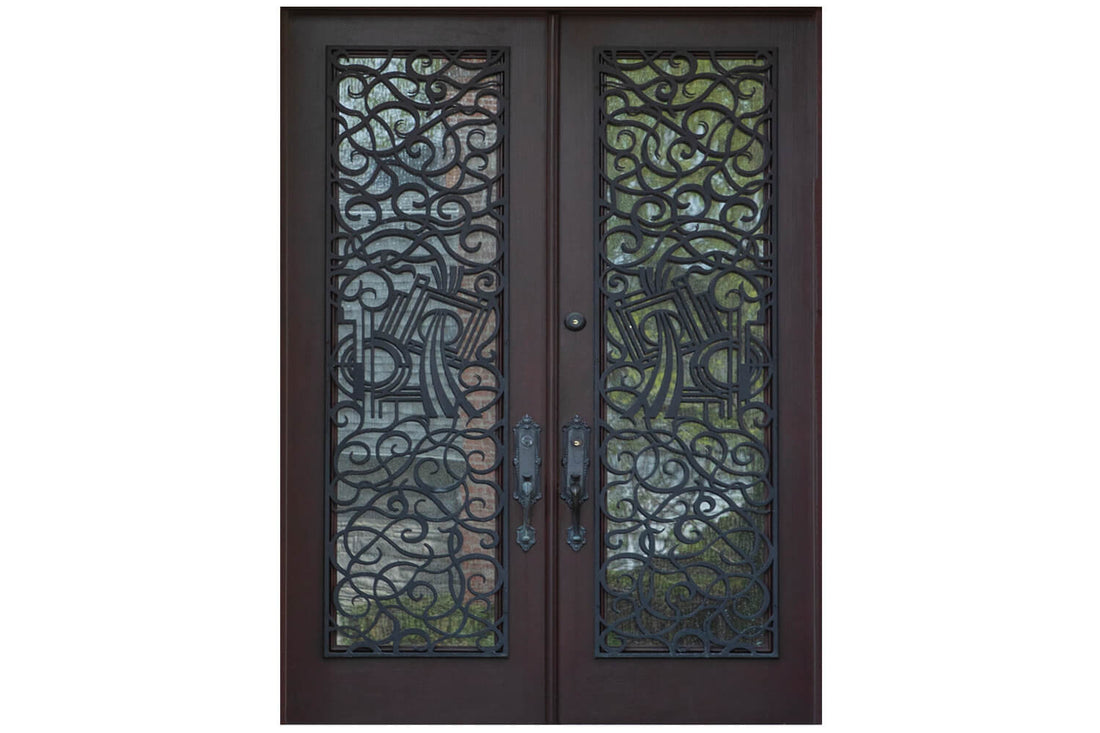 Nova Wrought Iron Custom Exterior Door Style 017