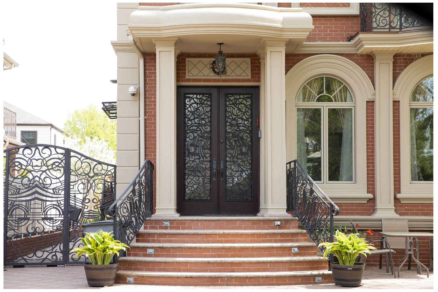 Nova Wrought Iron Custom Exterior Door Style 017