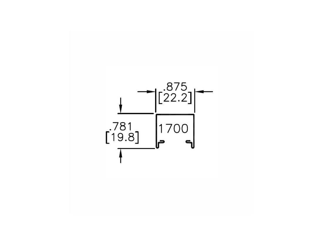1700 Series Folding Door Track