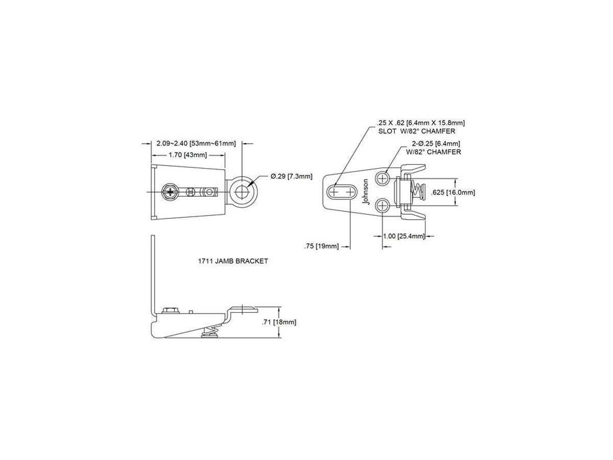 1711 Bottom Pivot Bracket