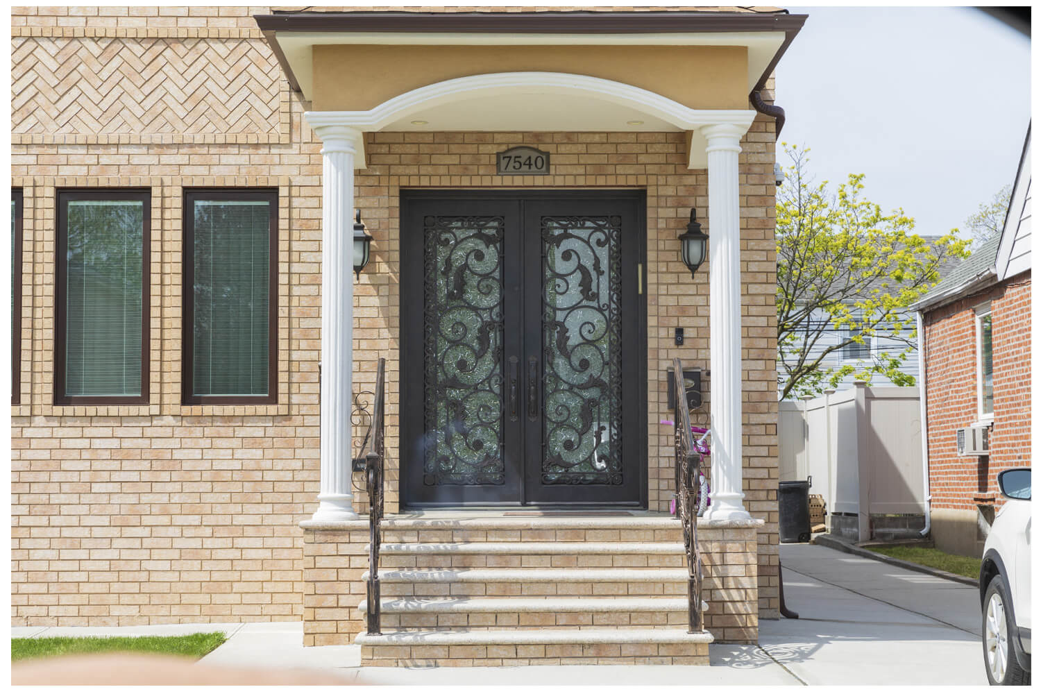 Nova Wrought Iron Custom Exterior Door Style 018