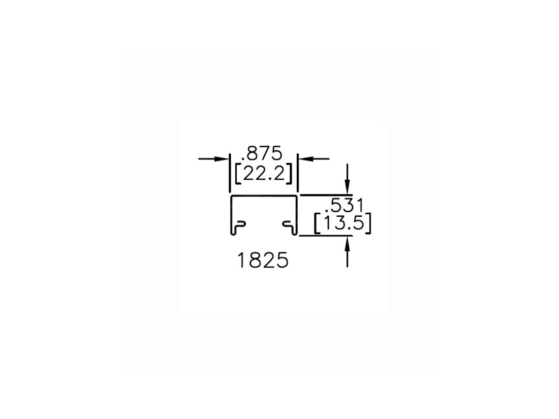 1825 Series Folding Door Track