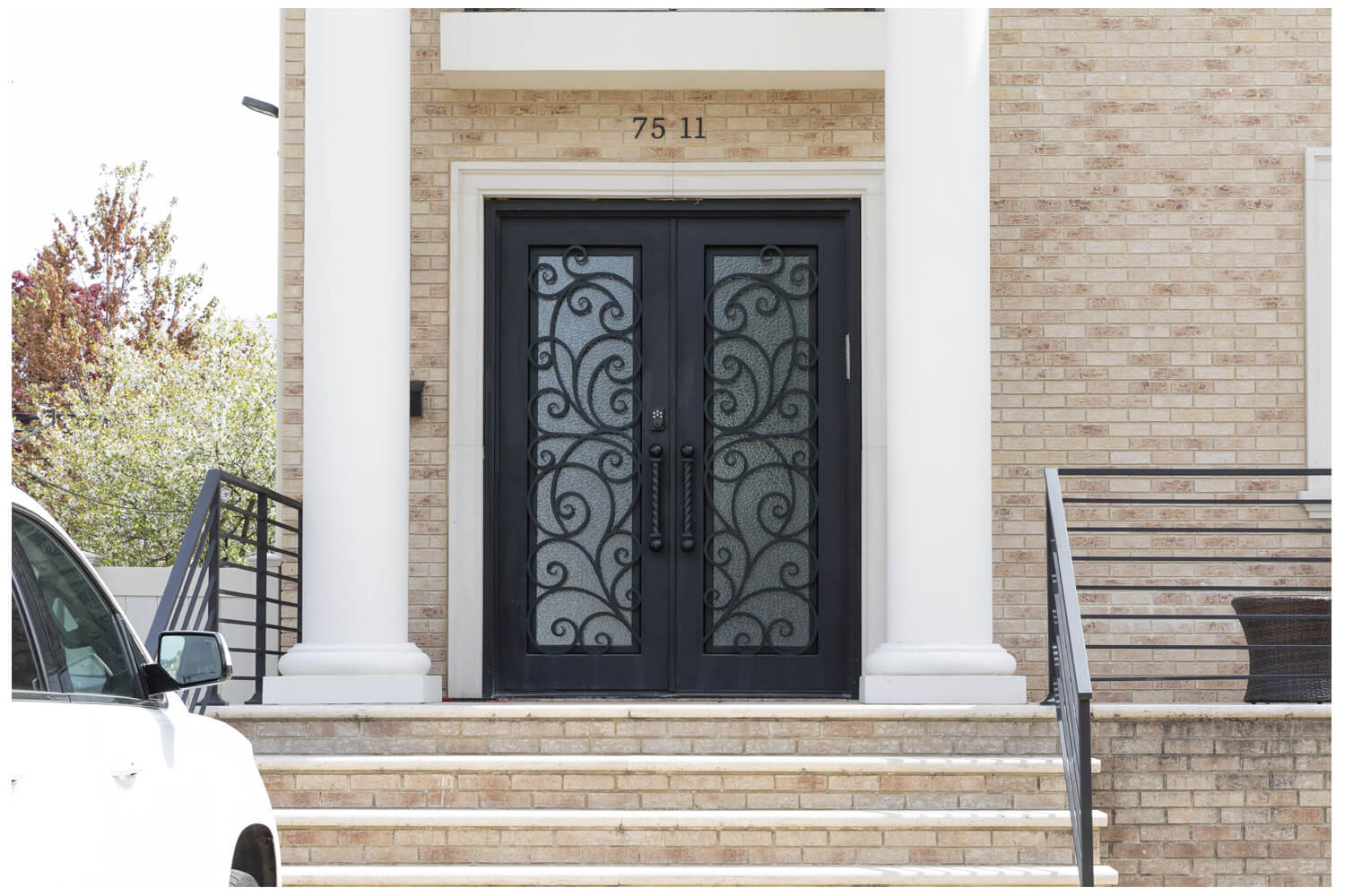 Nova Wrought Iron Custom Exterior Door Style 019