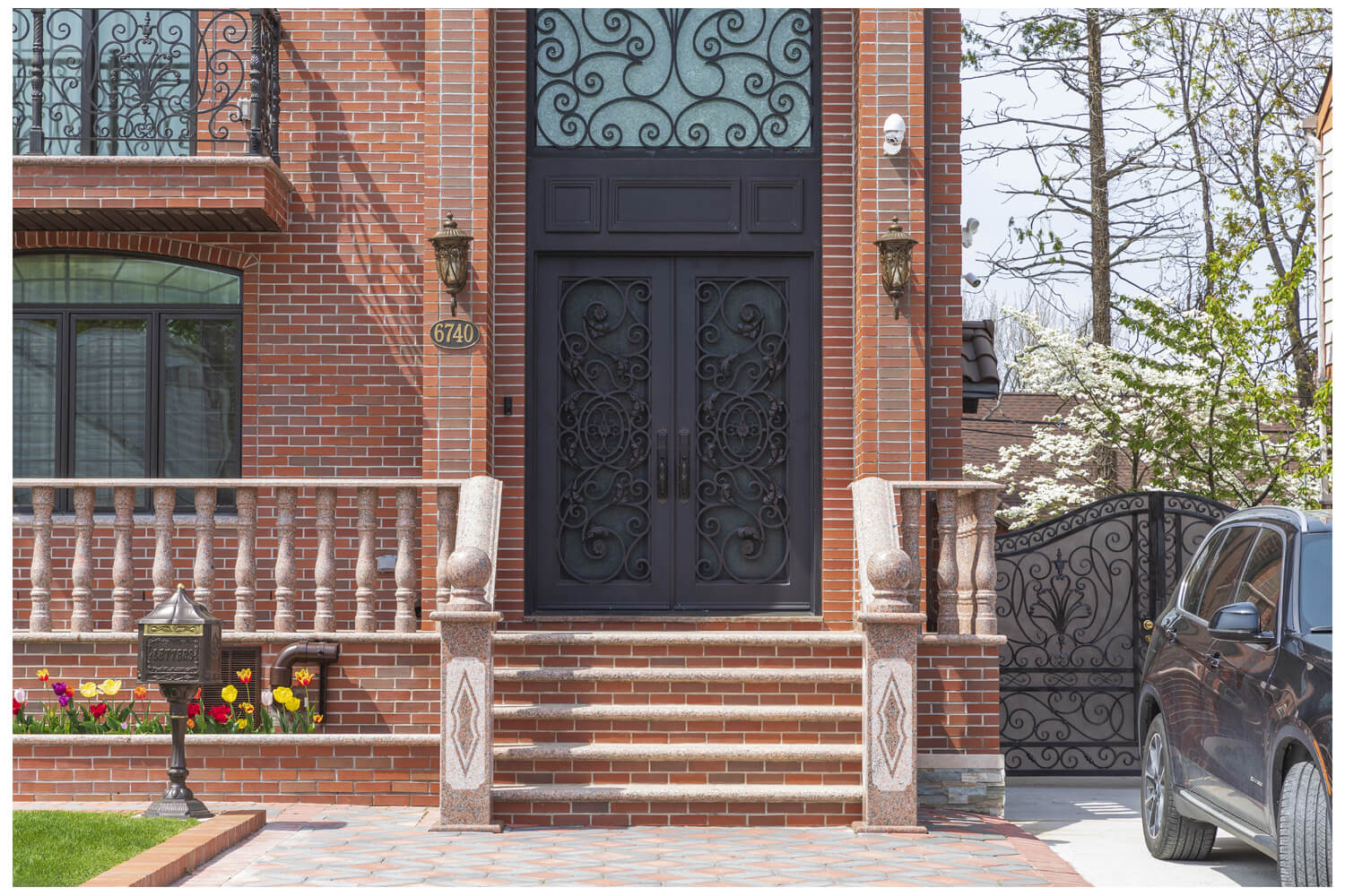 Nova Wrought Iron Custom Exterior Door Style 020
