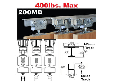 Johnson 200MD Multi-Pass Sliding Door Hardware