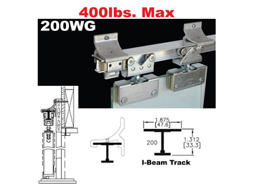 Johnson 200WG Wall Mount Sliding Glass Door Hardware