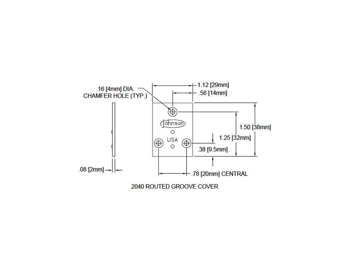2040 Door Guide Cover Plate