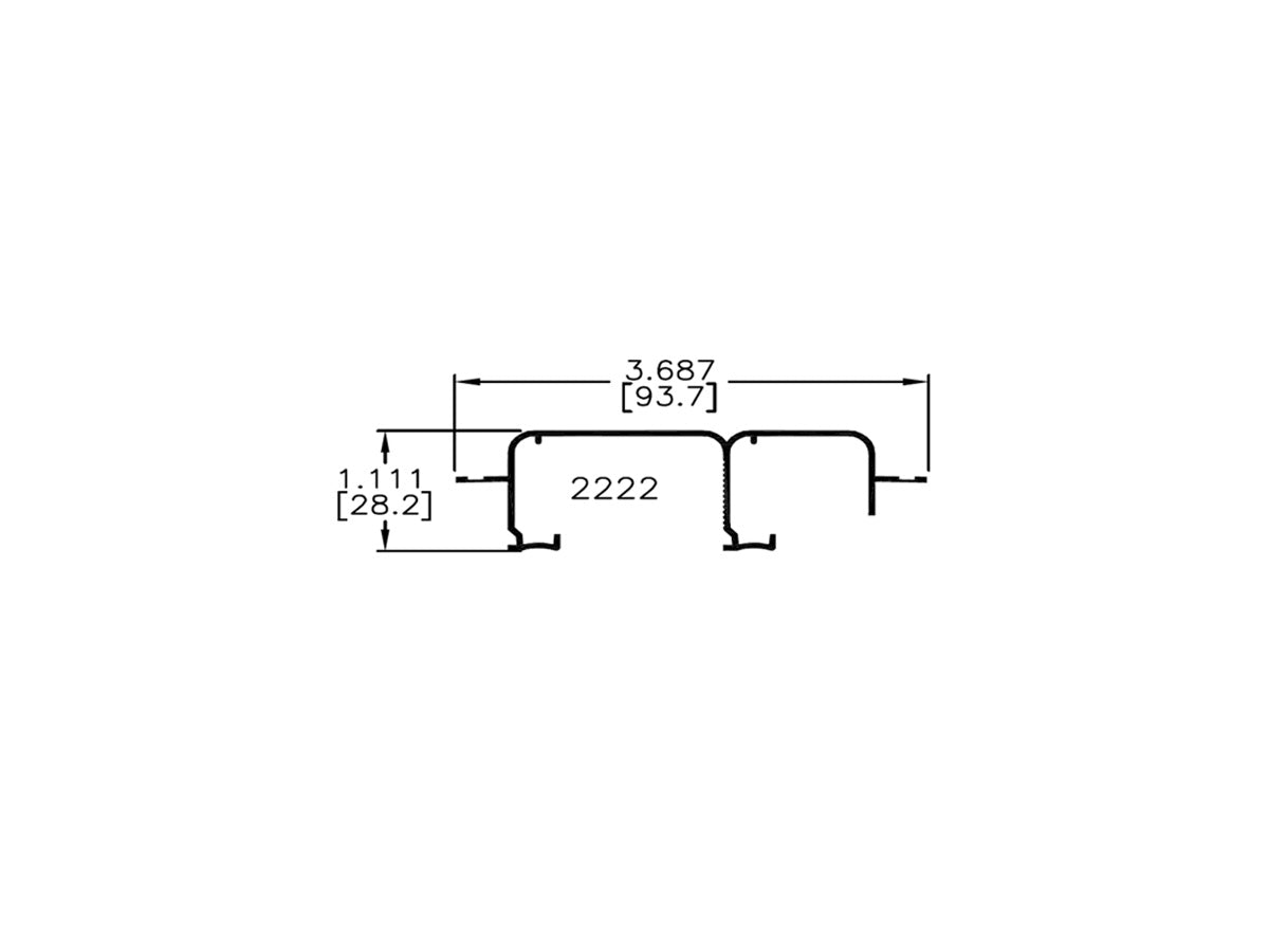Johnson 2222 Series Bypass Header Track