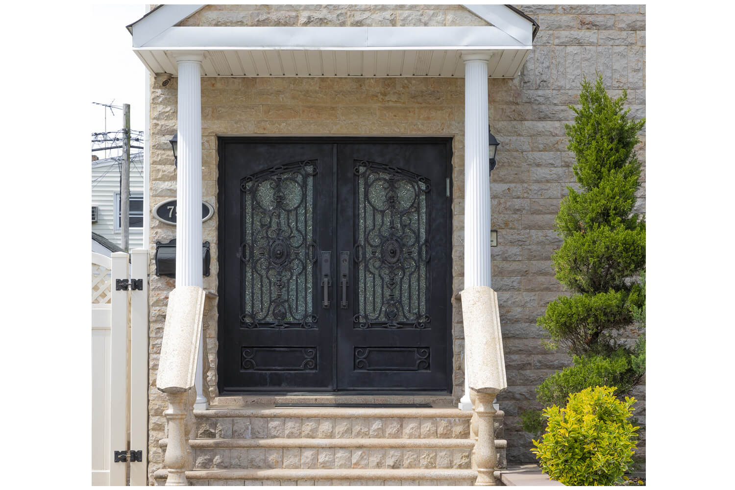 Nova Wrought Iron Custom Exterior Door Style 023