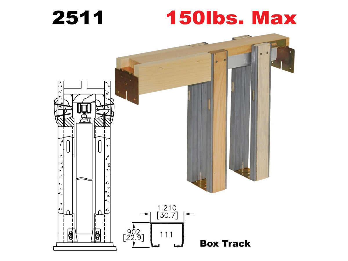 Johnson 2511 Series Pocket Door Frame Kits 2 x 4 Walls