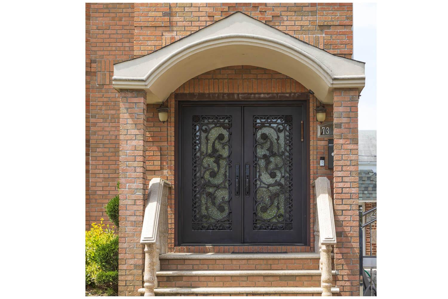 Nova Wrought Iron Custom Exterior Door Style 026