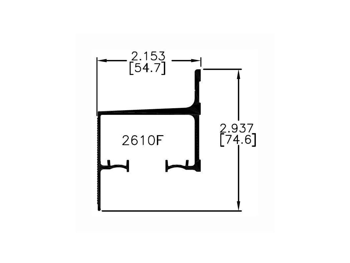 2610F Series Wall Mount Track