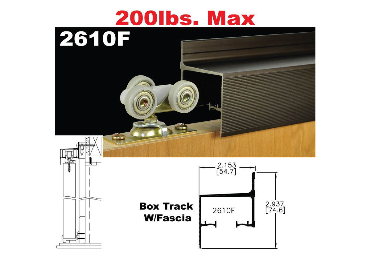 Johnson 2610F Wall Mount Sliding Door Hardware